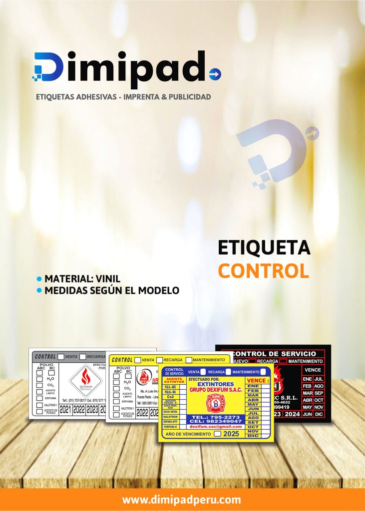 ETIQUETA CONTROL WEB